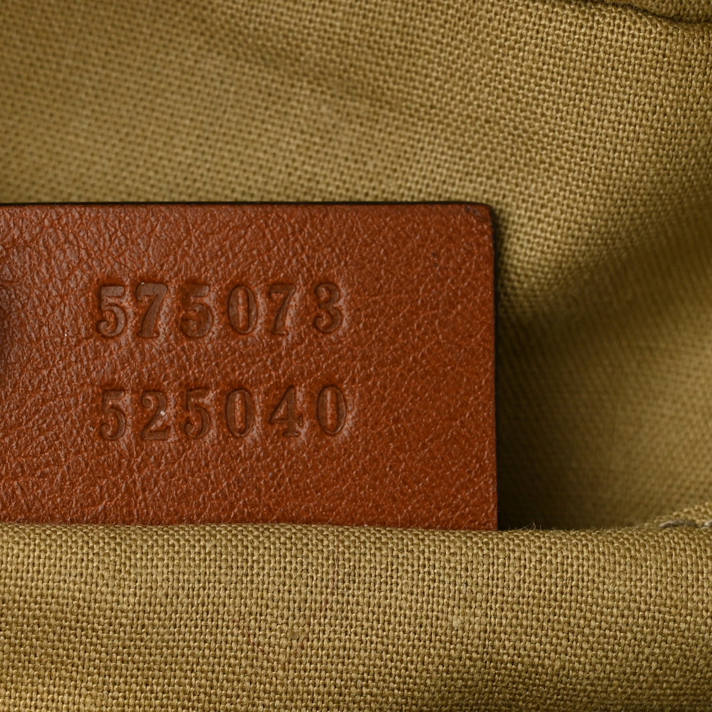 Vintage Canvas Web Shoulder Bag Sand Cuir