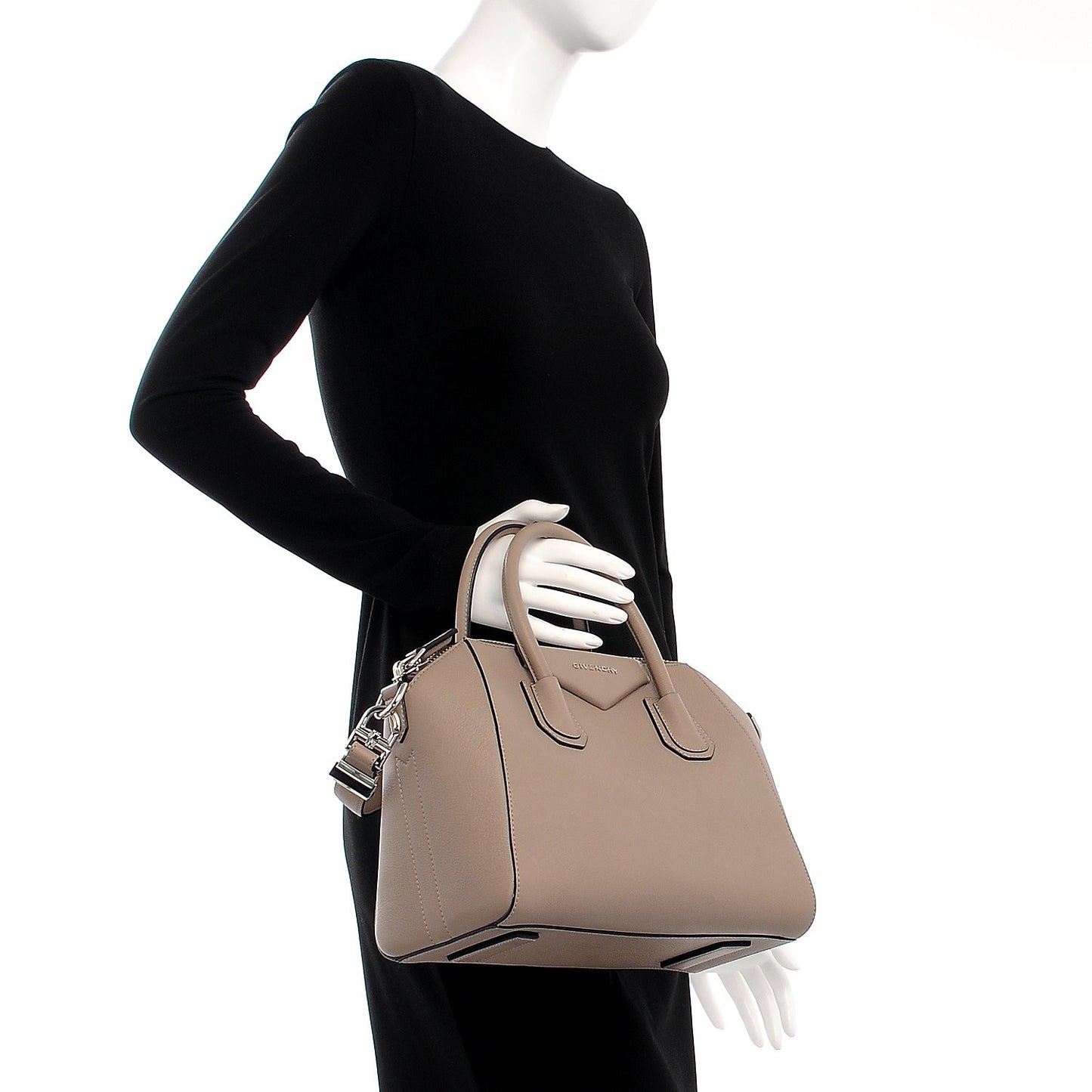 Sugar Goatskin Small Antigona Mastic