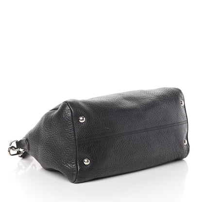 Prada Vitello Daino Shopping Satchel Black 3 of 9
