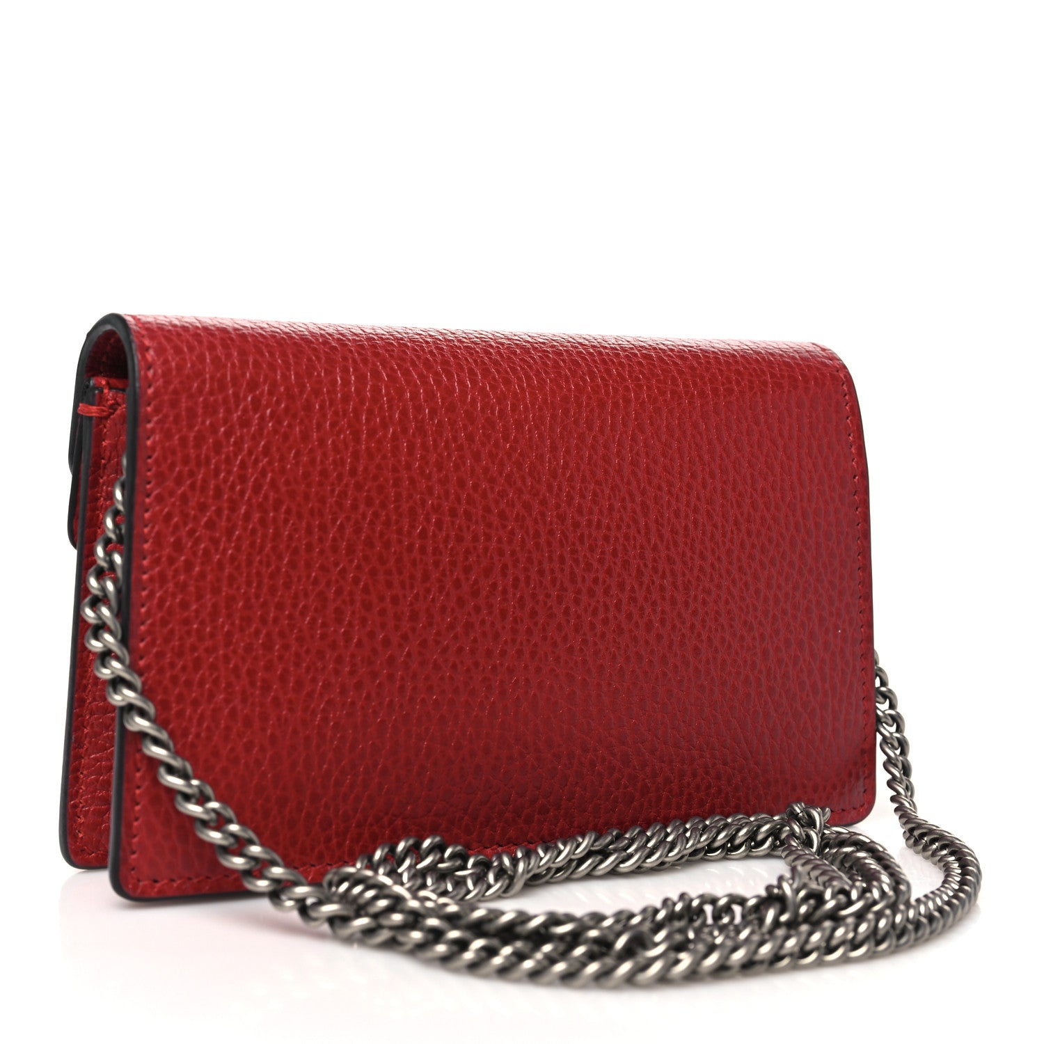 Gucci Calfskin Super Mini Dionysus Shoulder Bag Hibiscus Red 3 of 9