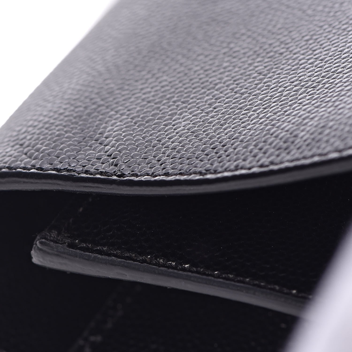 Saint Laurent Grain De Poudre Monogram Cassandre Clutch Black 14 of 14