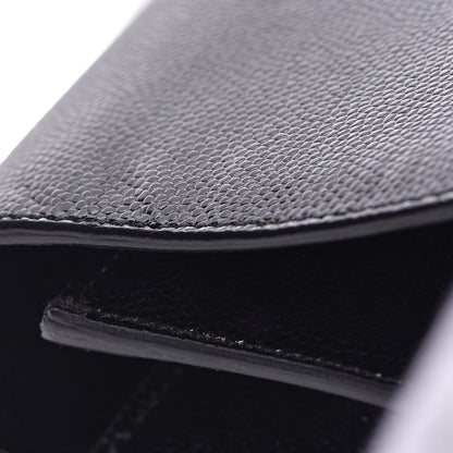 Saint Laurent Grain De Poudre Monogram Cassandre Clutch Black 14 of 14