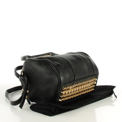 Alexander Wang Pebbled Lambskin Rockie Black Pale Gold Hardware 3 of 7