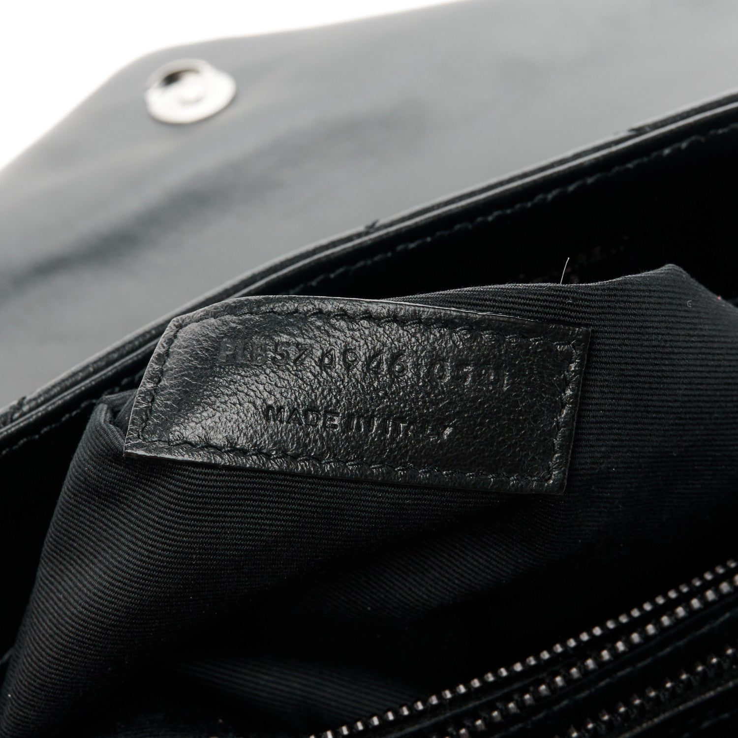 Saint Laurent Calfskin Y Quilted Monogram Monochrome Medium Loulou Chain Satchel Black 8 of 11