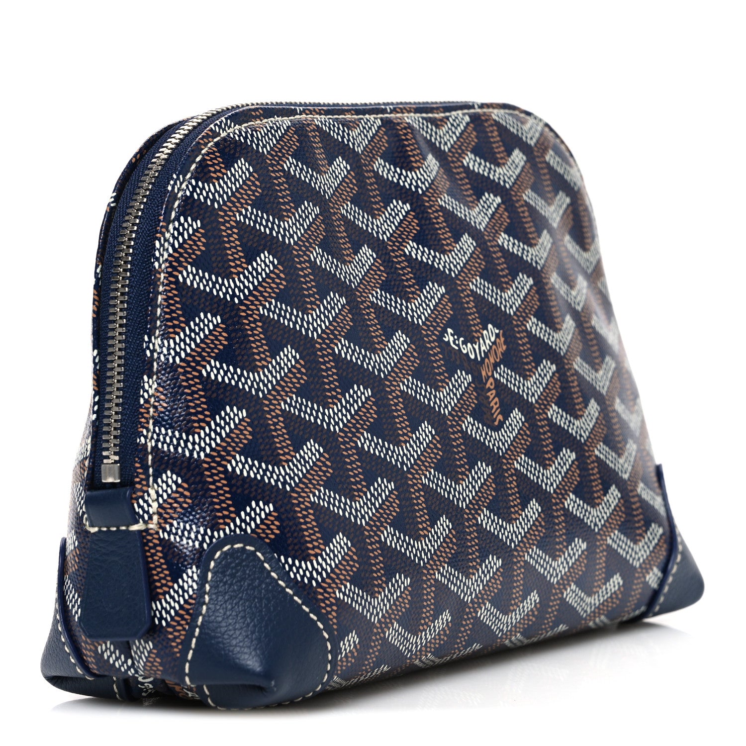 Goyard Goyardine Vendome Toiletry Pouch Navy 3 of 7