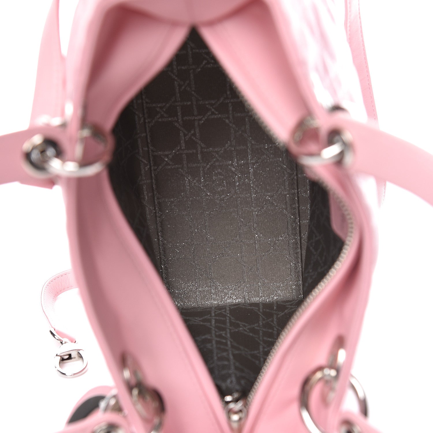 Christian Dior Lambskin Cannage Medium Lady Dior Pink 5 of 11