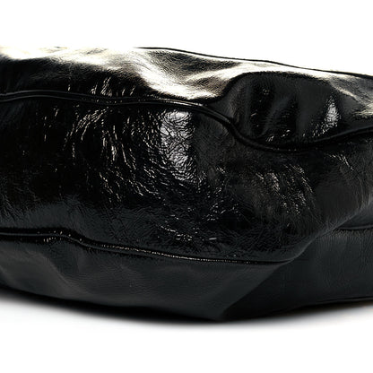 Alexander McQueen Patent Eyelet Hobo Black 10 of 11