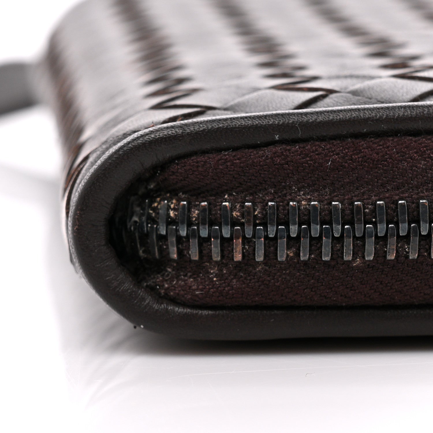 Bottega Veneta Nappa Intrecciato Zip Around Wallet Aubergine 14 of 14