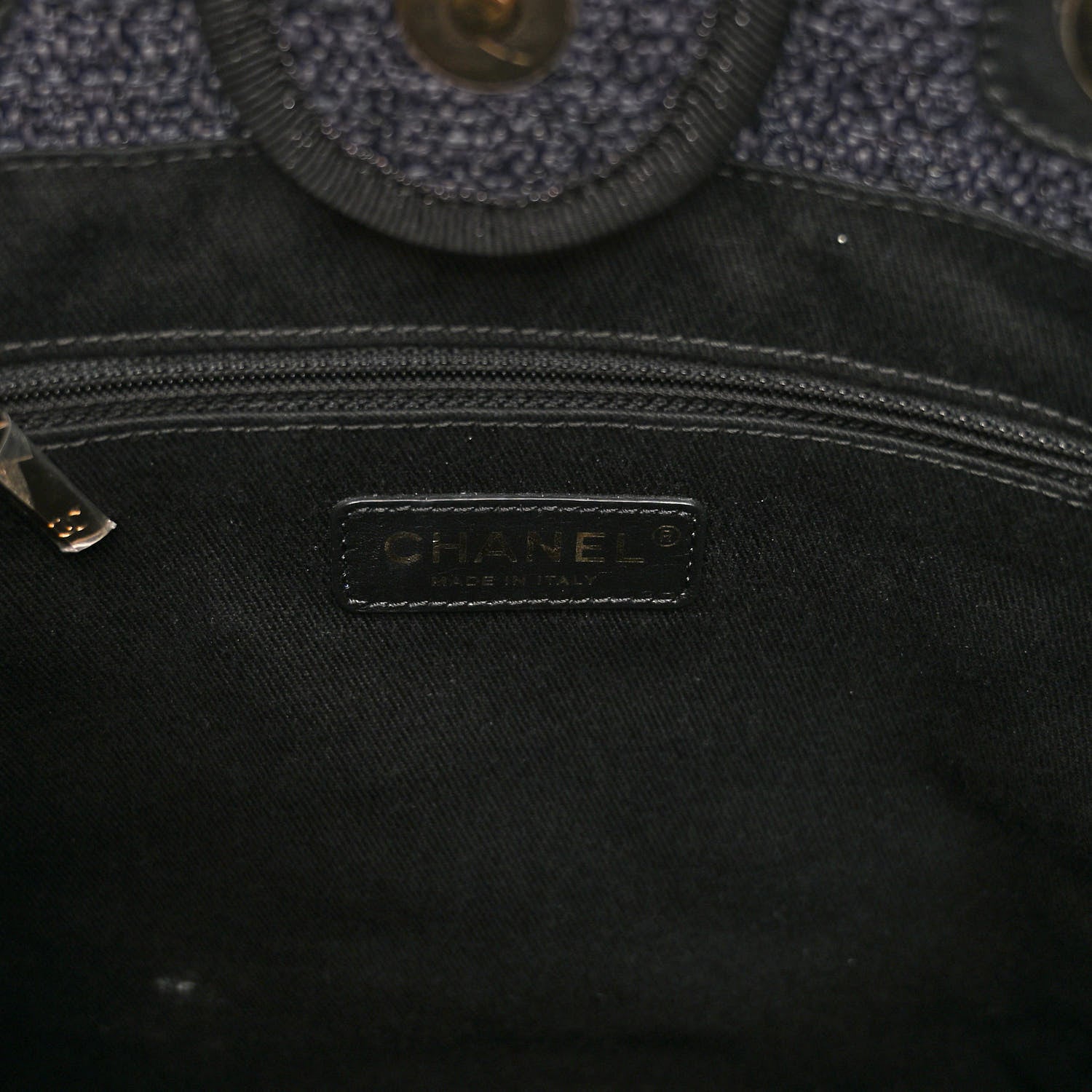 Chanel Mixed Fibers Mini Deauville Tote Black 6 of 10
