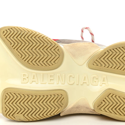 Balenciaga Mesh Nubuck Mens Triple S Sneakers 45 Bleu Gris Rouge 7 of 10