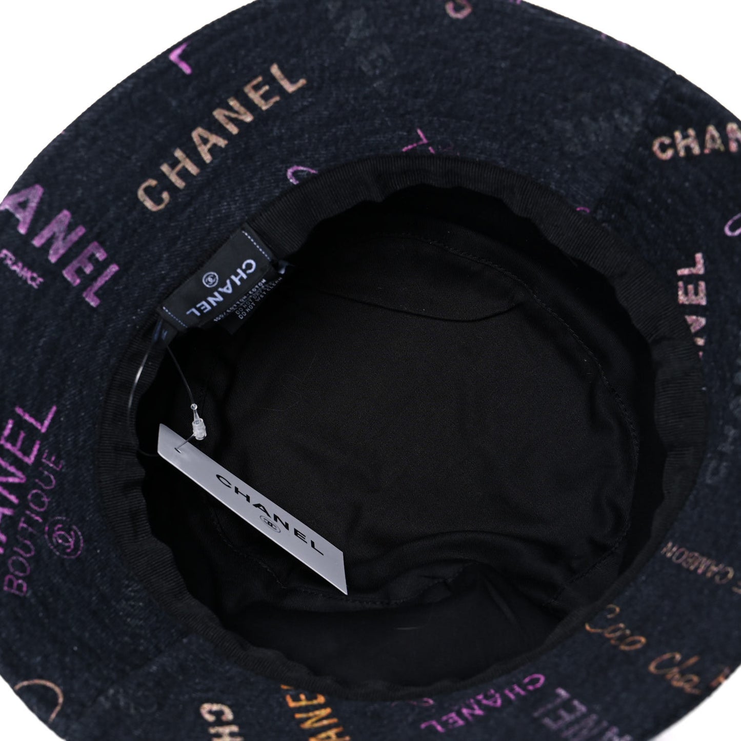 Denim Mood Cloche Bucket Hat M Black