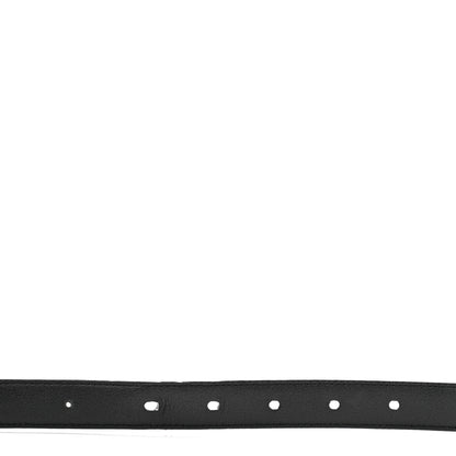 Saint Laurent Lambskin Monogram Buckle Belt 100 40 Black 4 of 7