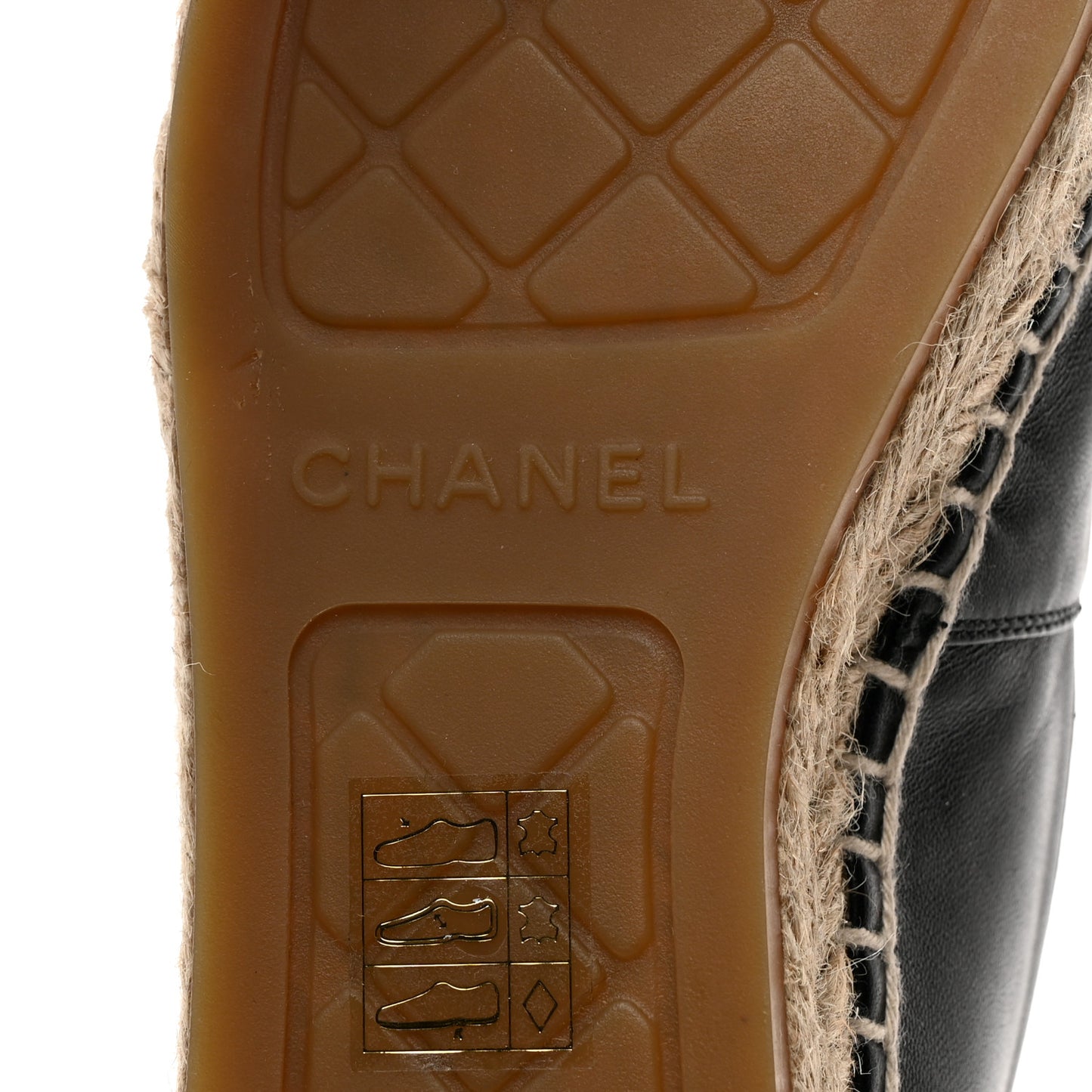 Lambskin CC Espadrilles 38 Black