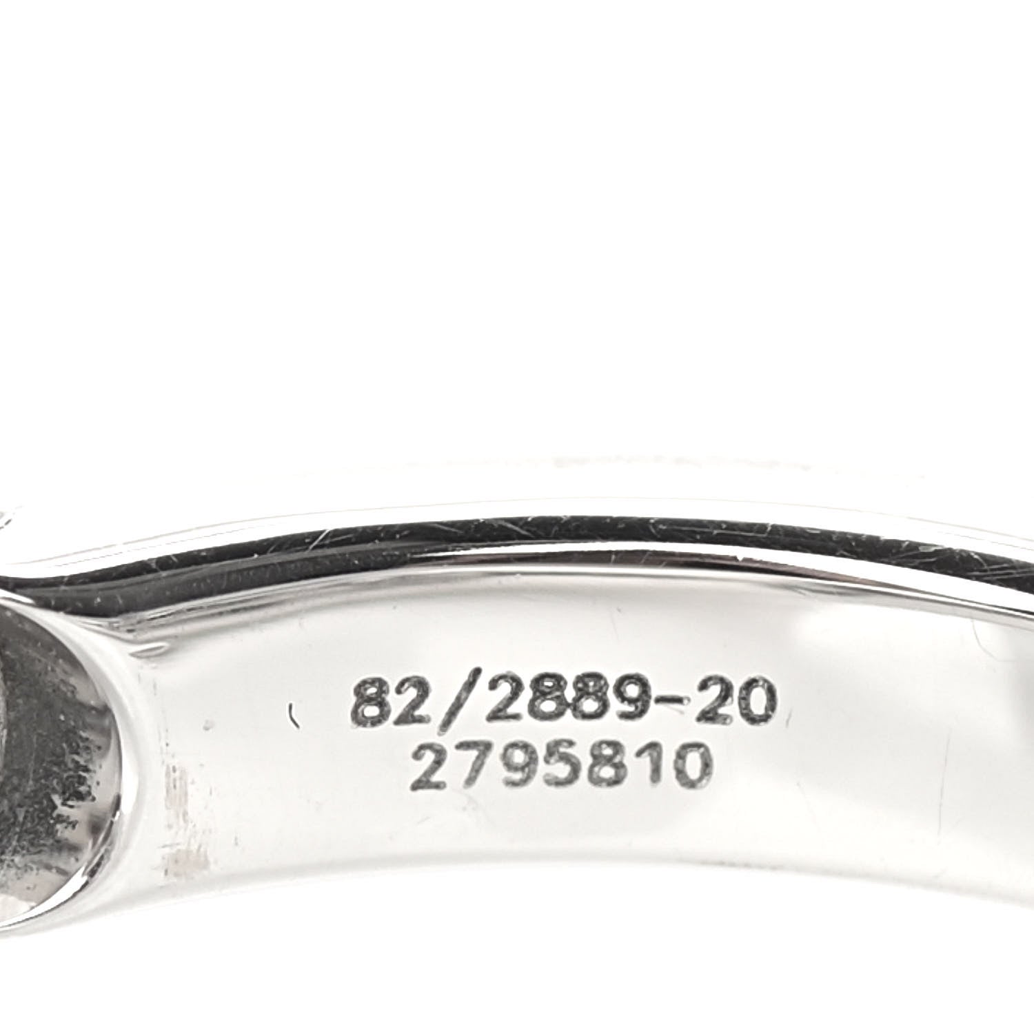 Chopard 18K White Gold Diamond Happy Heart Ring 50 5.25 6 of 7