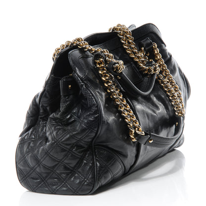 Marc Jacobs Leather Mix Quilted East West Virna Black 3 of 7