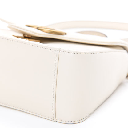 Gucci Calfskin Matelasse Mini GG Marmont Top Handle Shoulder Bag White 7 of 8
