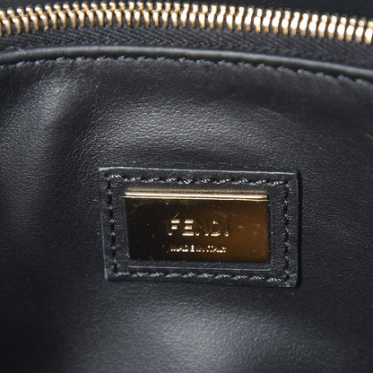 Fendi Vitello Century Metal Monster Eyes Petite 2Jours Tote Black 6 of 8
