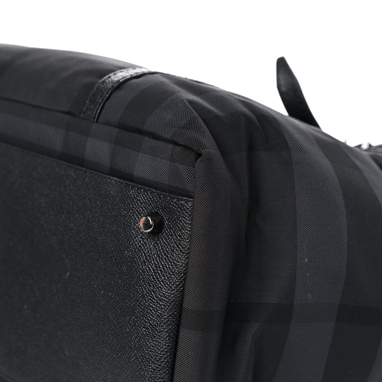 Burberry Nylon House Check Diaper Bag Black 8 of 11