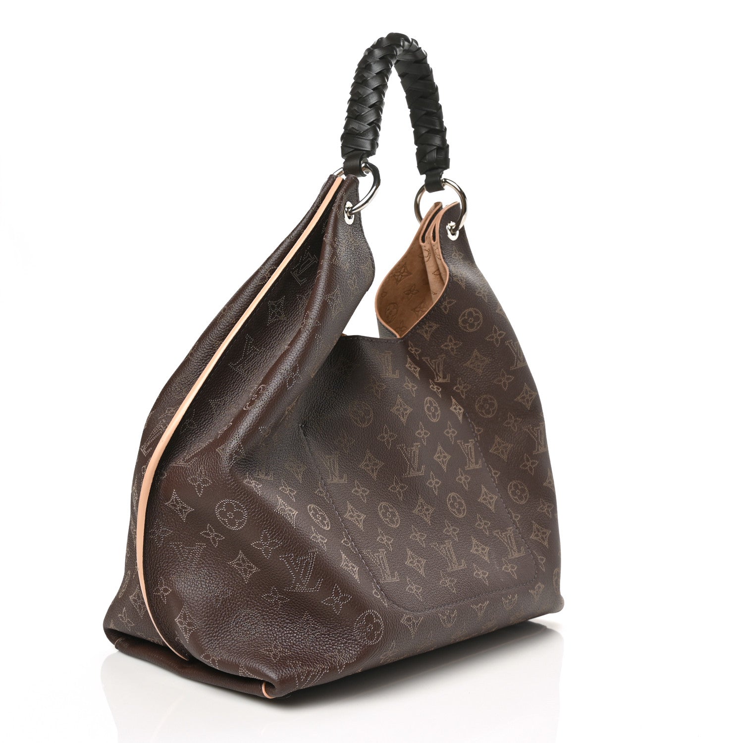 Louis Vuitton Mahina Carmel Hobo Chocolate 3 of 6