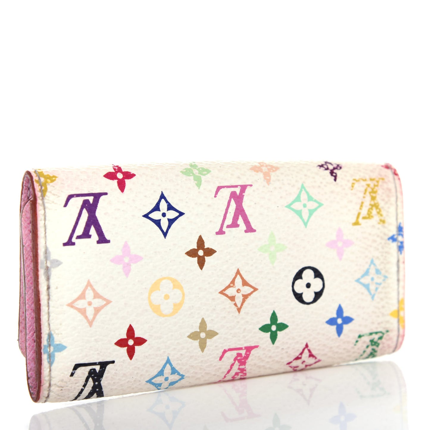 Monogram Multicolor Multicles 4 Key Holder White Litchi