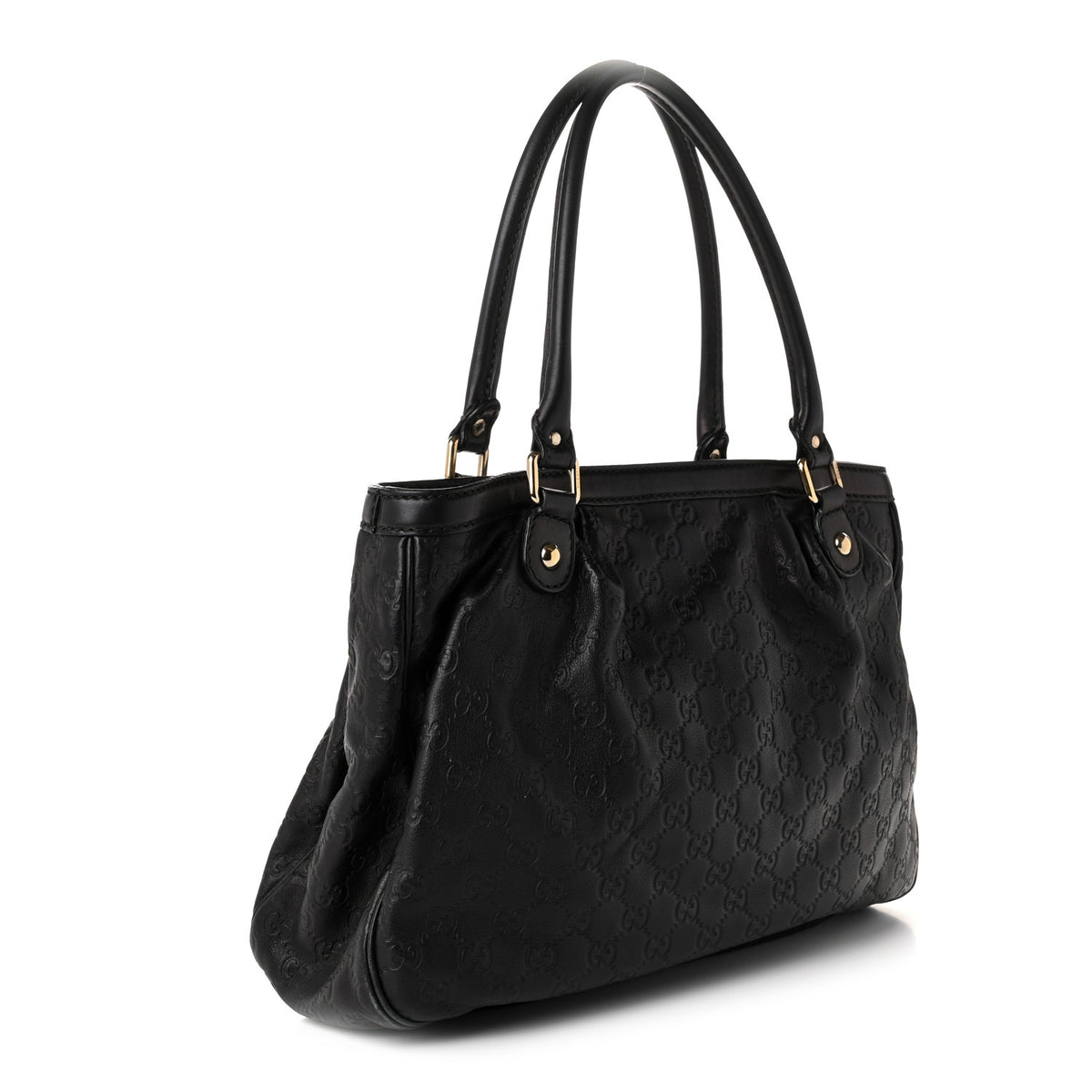 Gucci Guccissima Medium Sukey Top Handle Tote Black 3 of 13