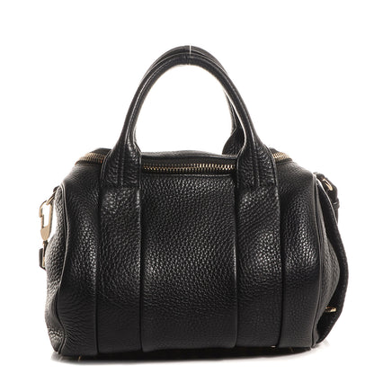 Alexander Wang Pebbled Leather Rockie Black w Pale Gold Hardware 1 of 6