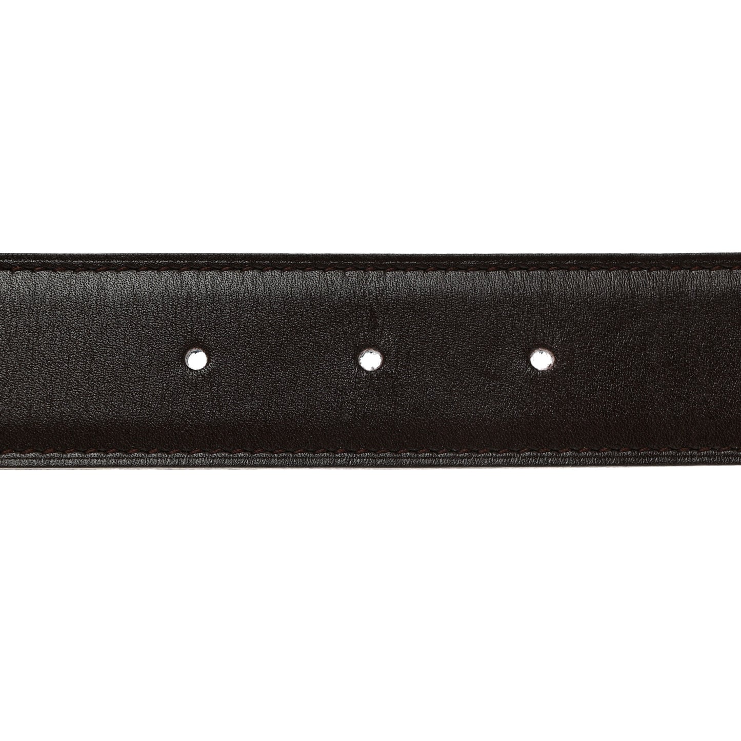 Box Togo 32mm Belt Strap 85 Bleu Lin Chocolate