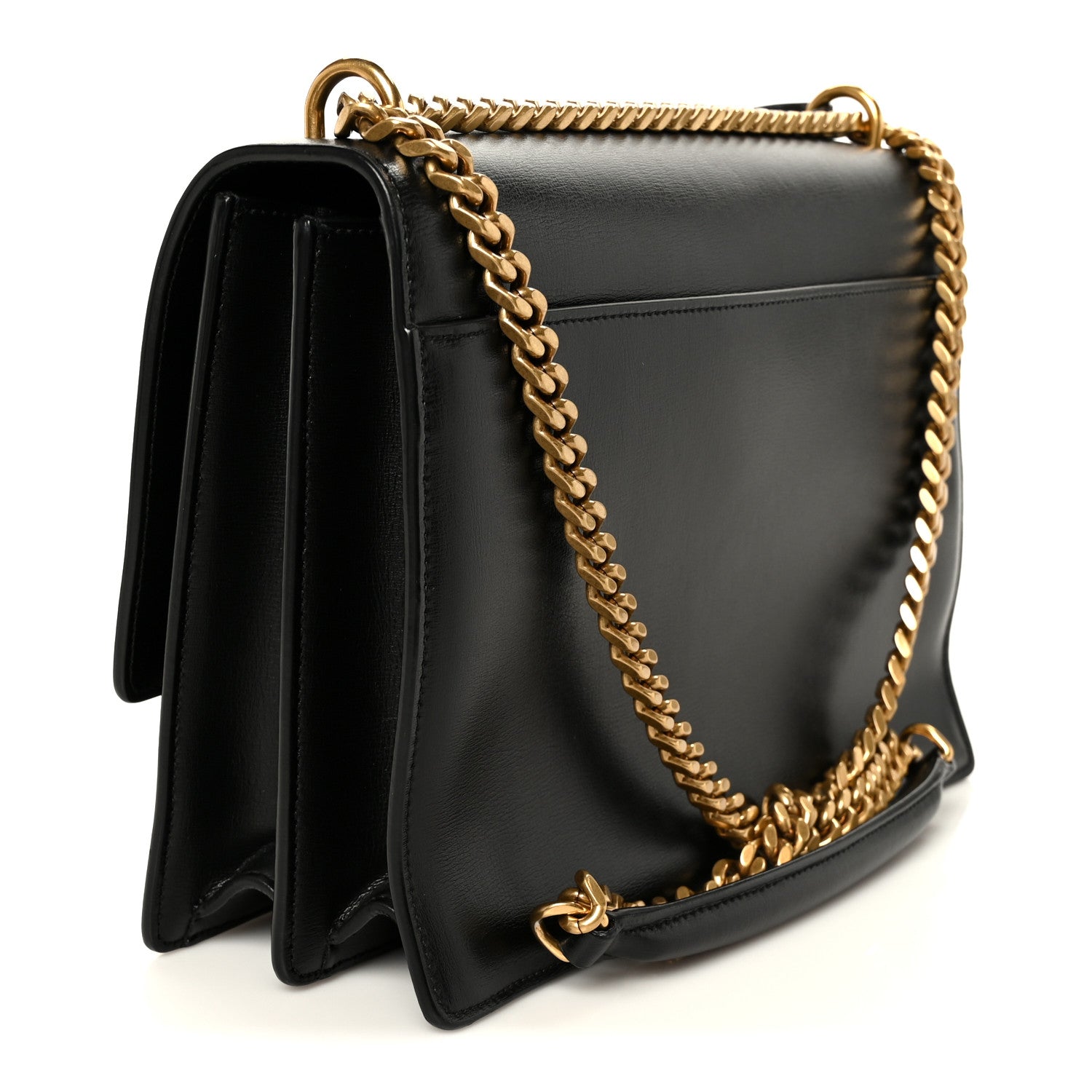 Saint Laurent Calfskin Large Monogram Sunset Black 3 of 13