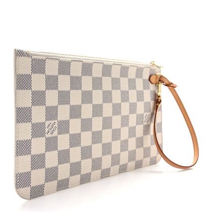 Louis Vuitton Damier Azur Neverfull MM GM Pochette 3 of 10
