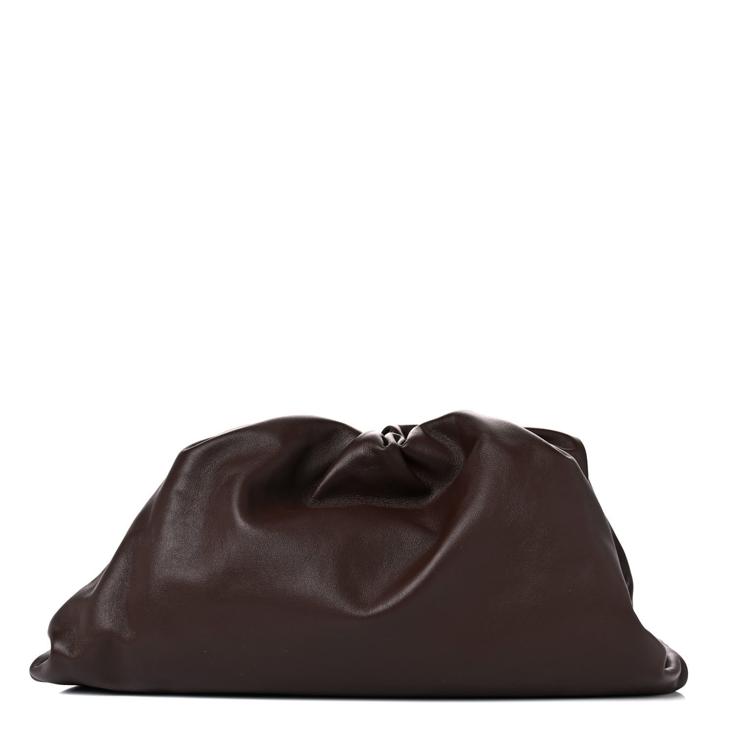 Bottega Veneta Smooth Butter Calf The Pouch Oversized Clutch Brownie 1 of 9