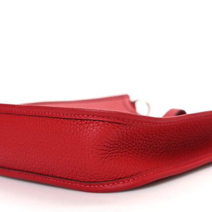Hermes Taurillon Clemence Evelyne TPM Rouge Casaque 10 of 10