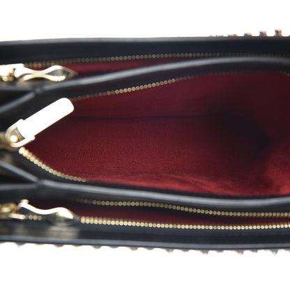 Christian Louboutin Calfskin Ombre Spiked Tribouli Shoulder Bag Black 6 of 12