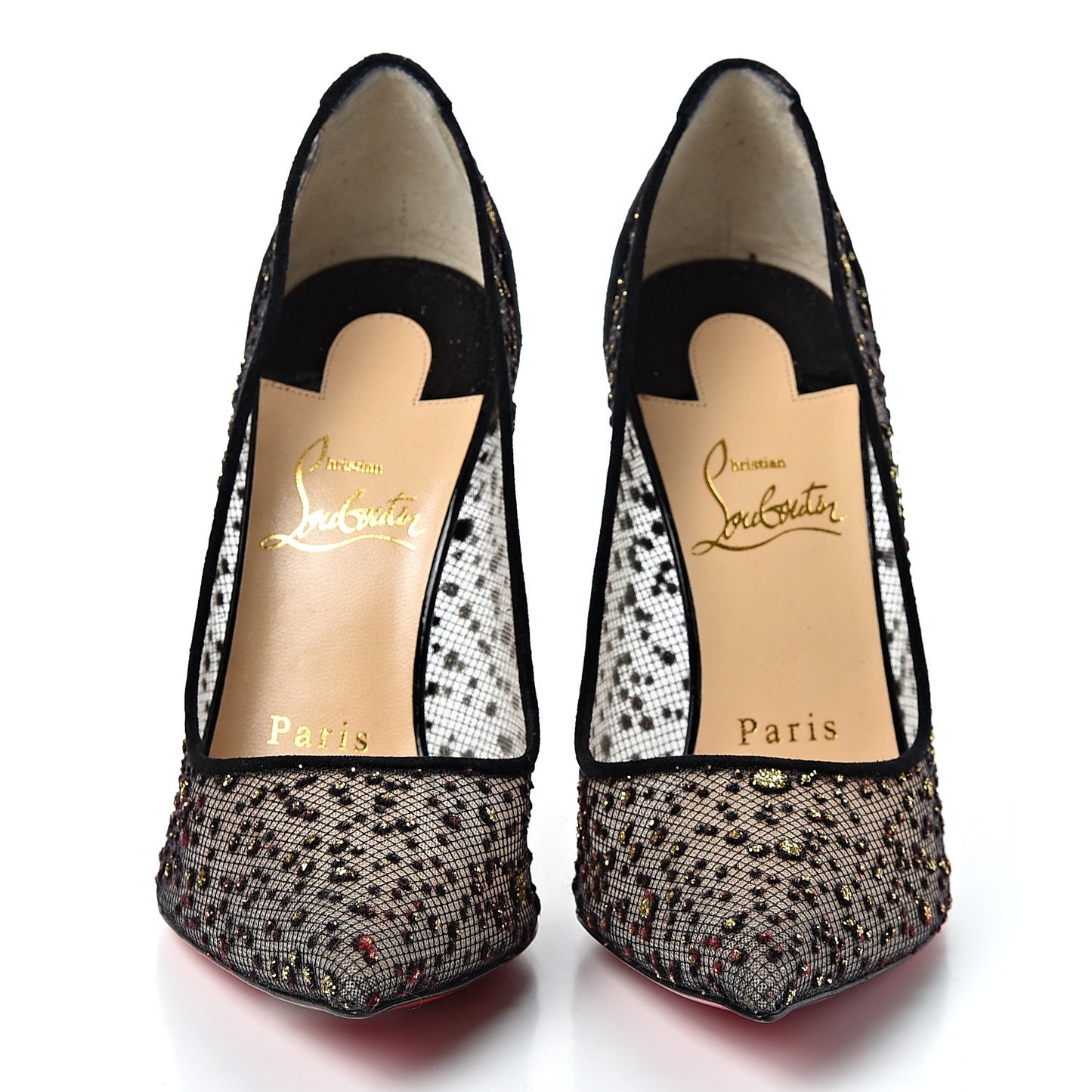 Tulle Glitter Follies Lace 100 Pumps 36 Black