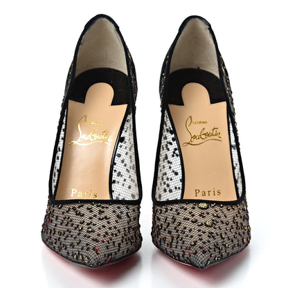 Christian Louboutin Tulle Glitter Follies Lace 100 Pumps 36 Black 2 of 11