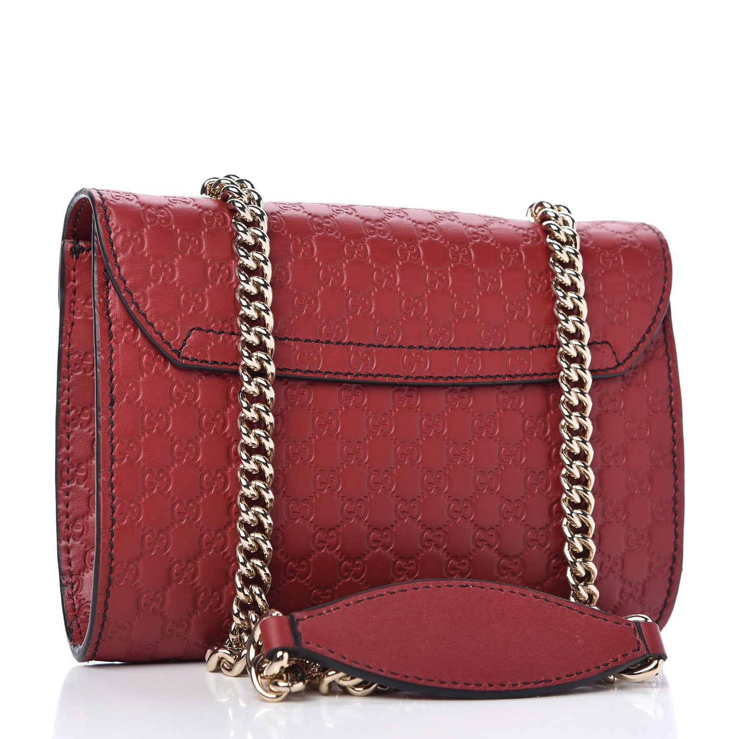 Soft Microguccissima Mini Emily Chain Shoulder Bag Rosso