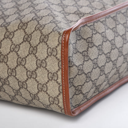 Gucci GG Plus Monogram Large Signature Web Loop Tote Brown 9 of 11
