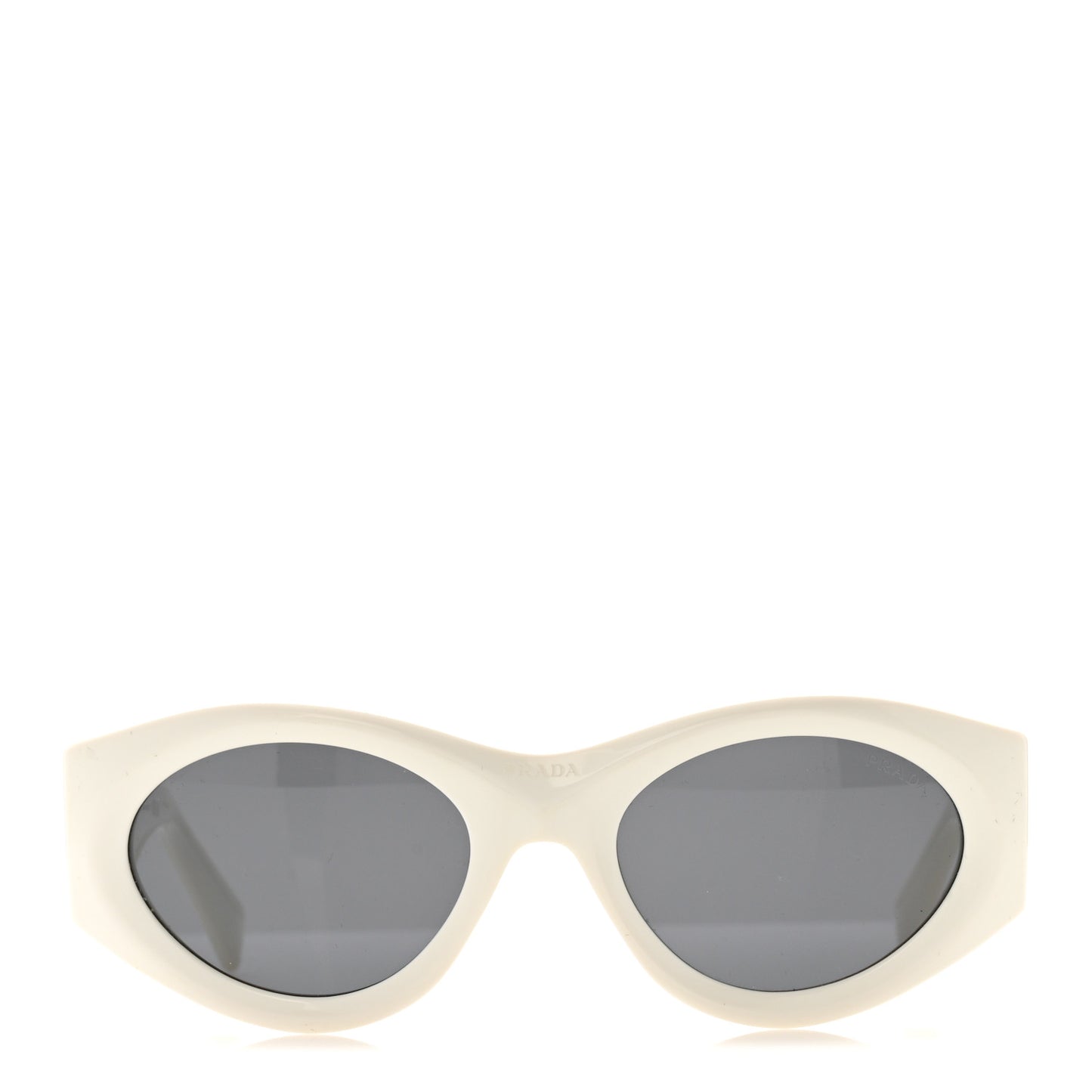 Acetate Oval Symbole Sunglasses SPR 20Z White