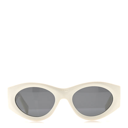 Prada Acetate Oval Symbole Sunglasses SPR 20Z White 2 of 7