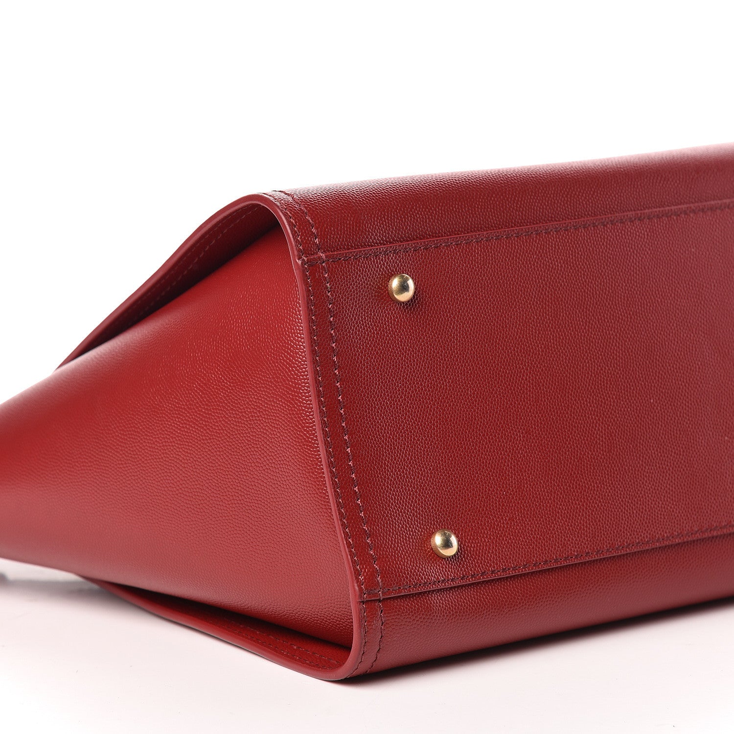Chanel Caviar Small Studded Deauville Tote Red 8 of 10