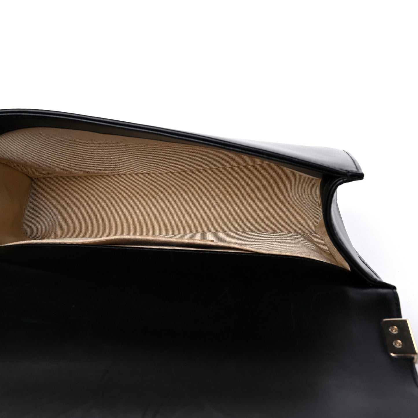 Lambskin Chain Quilted Medium Boy Flap Black