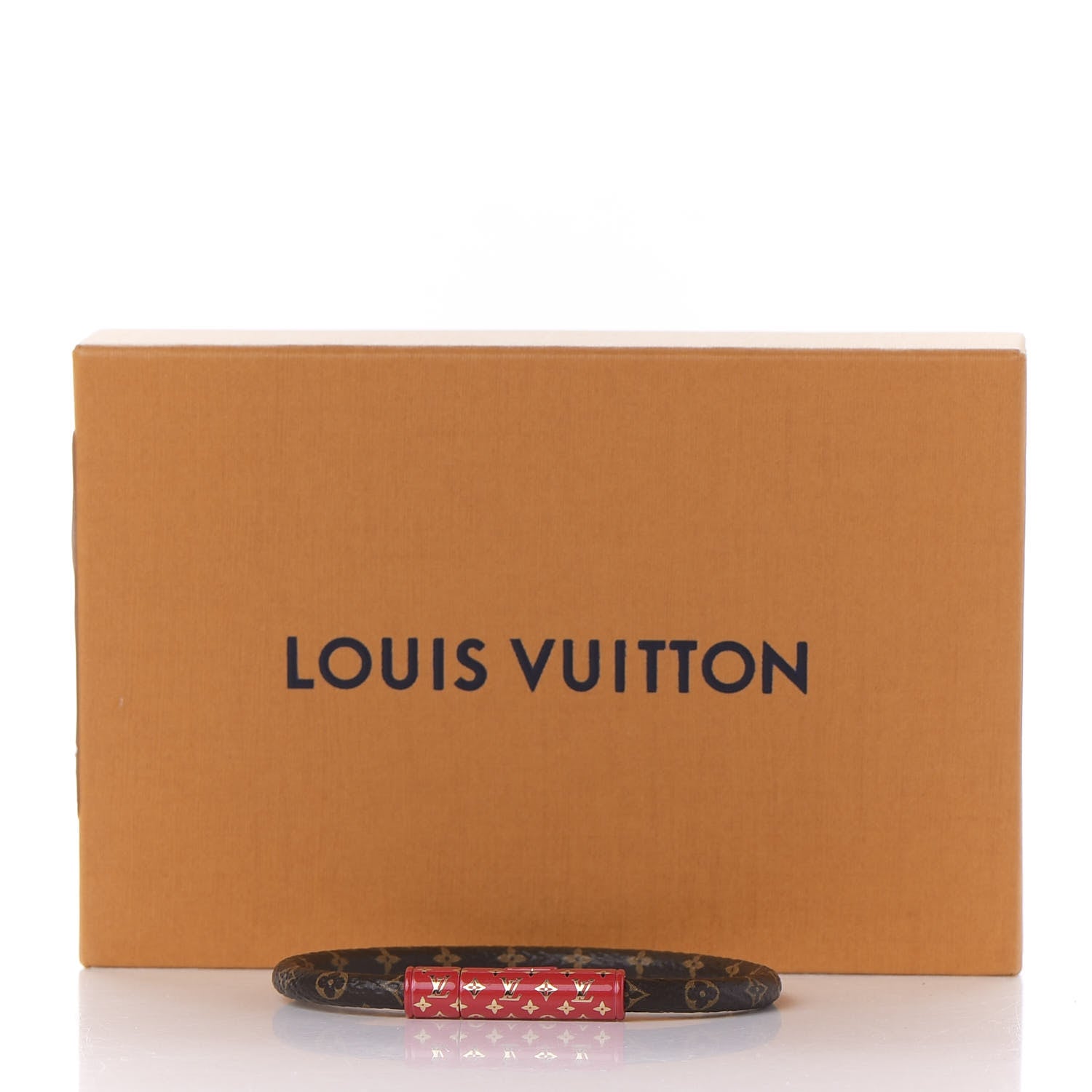 Louis Vuitton Monogram Confidential Bracelet 19 Red 6 of 6