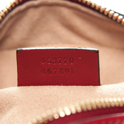 Gucci Guccissima Signature Small Camera Bag Hibiscus Red 7 of 7