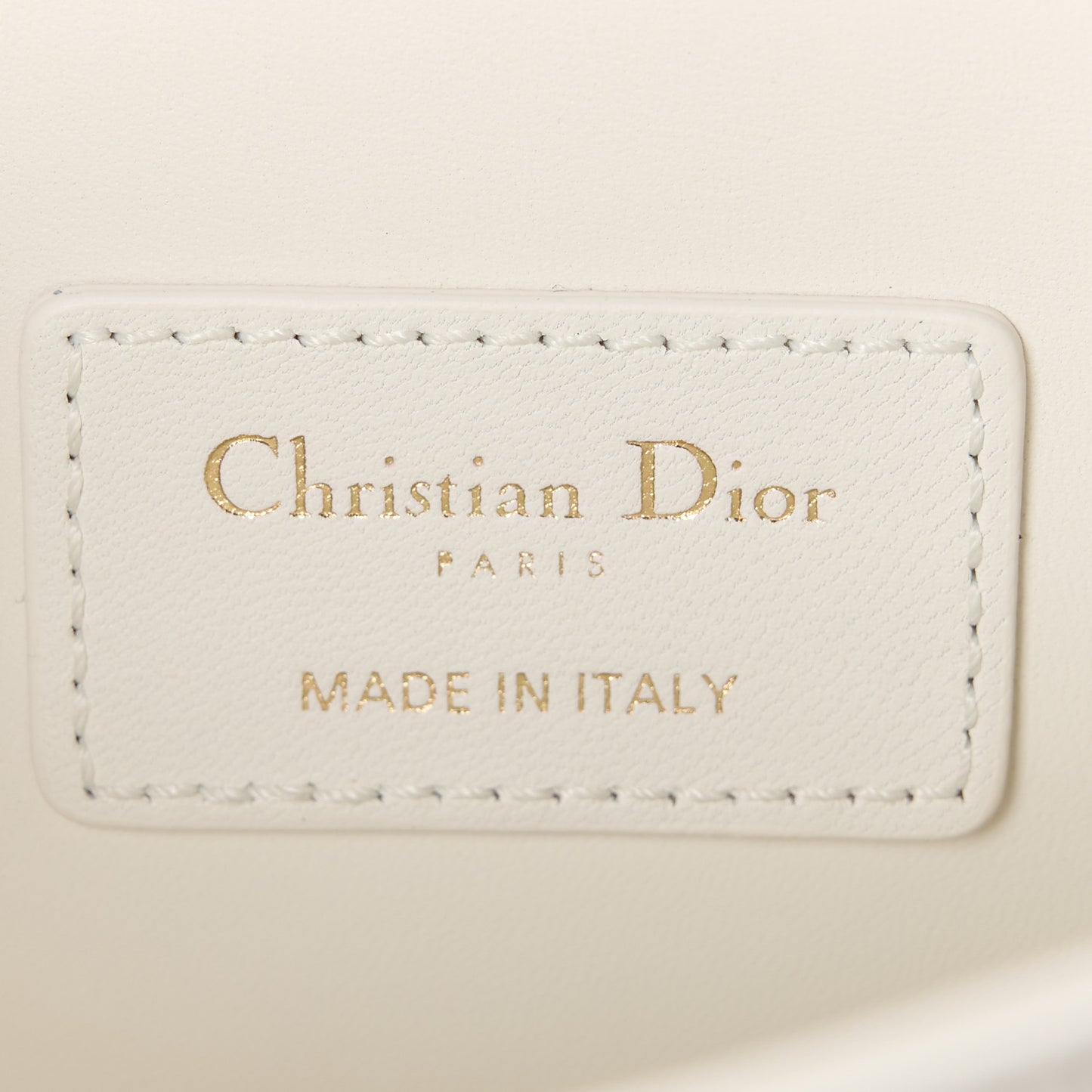 Lambskin Cannage My Dior Top Handle Bag White