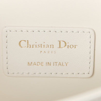 Christian Dior Lambskin Cannage My Dior Top Handle Bag White 6 of 11