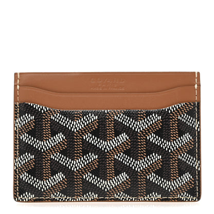Goyard Goyardine Saint Sulpice Card Holder Black Gold 1 of 9