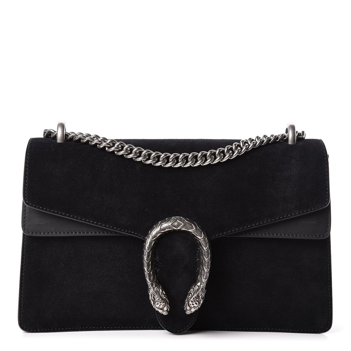 Suede Small Dionysus Shoulder Bag Black