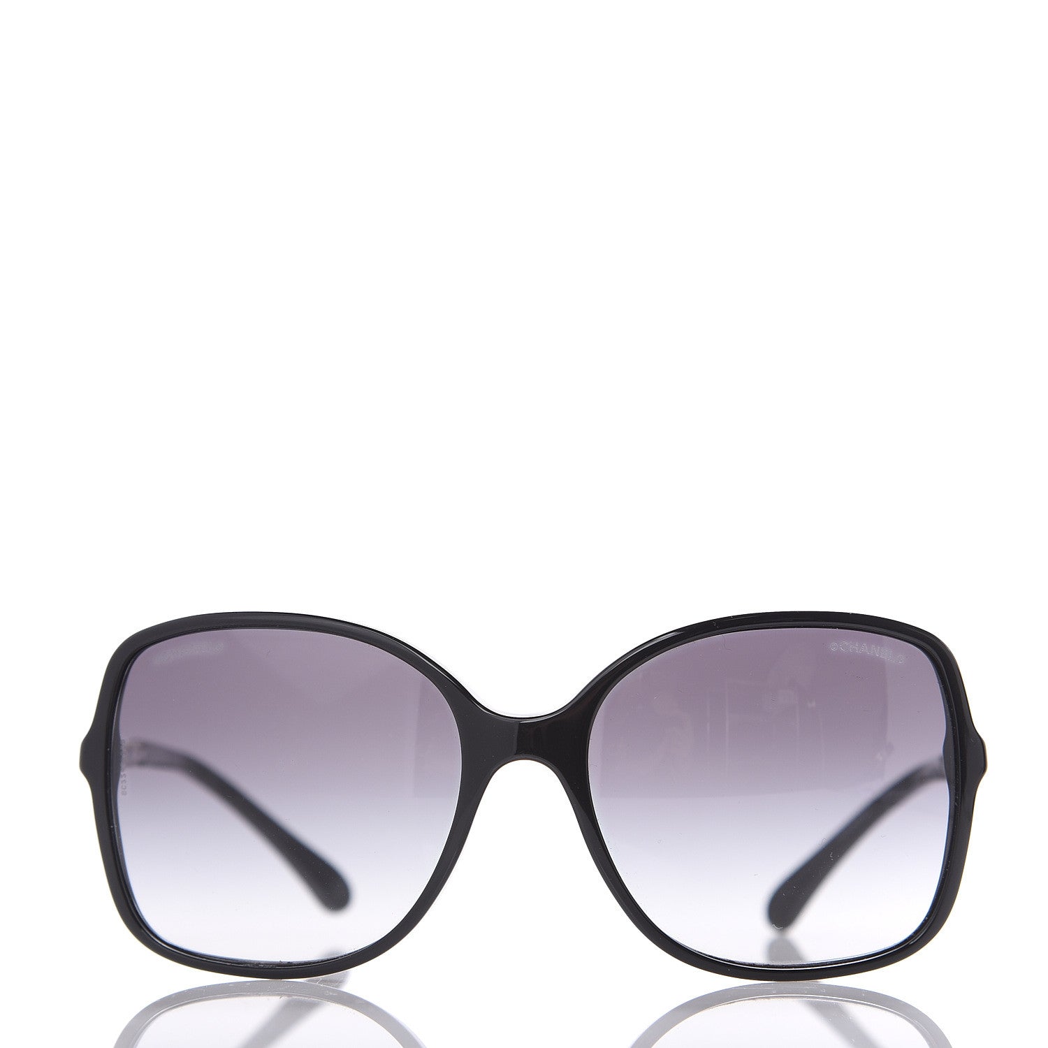 Chanel Lambskin Square Chain Sunglasses 5210-Q Black 4 of 8