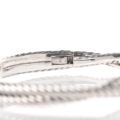 David Yurman Sterling Silver 18K Yellow Gold Cable Loop Bracelet 5 of 5