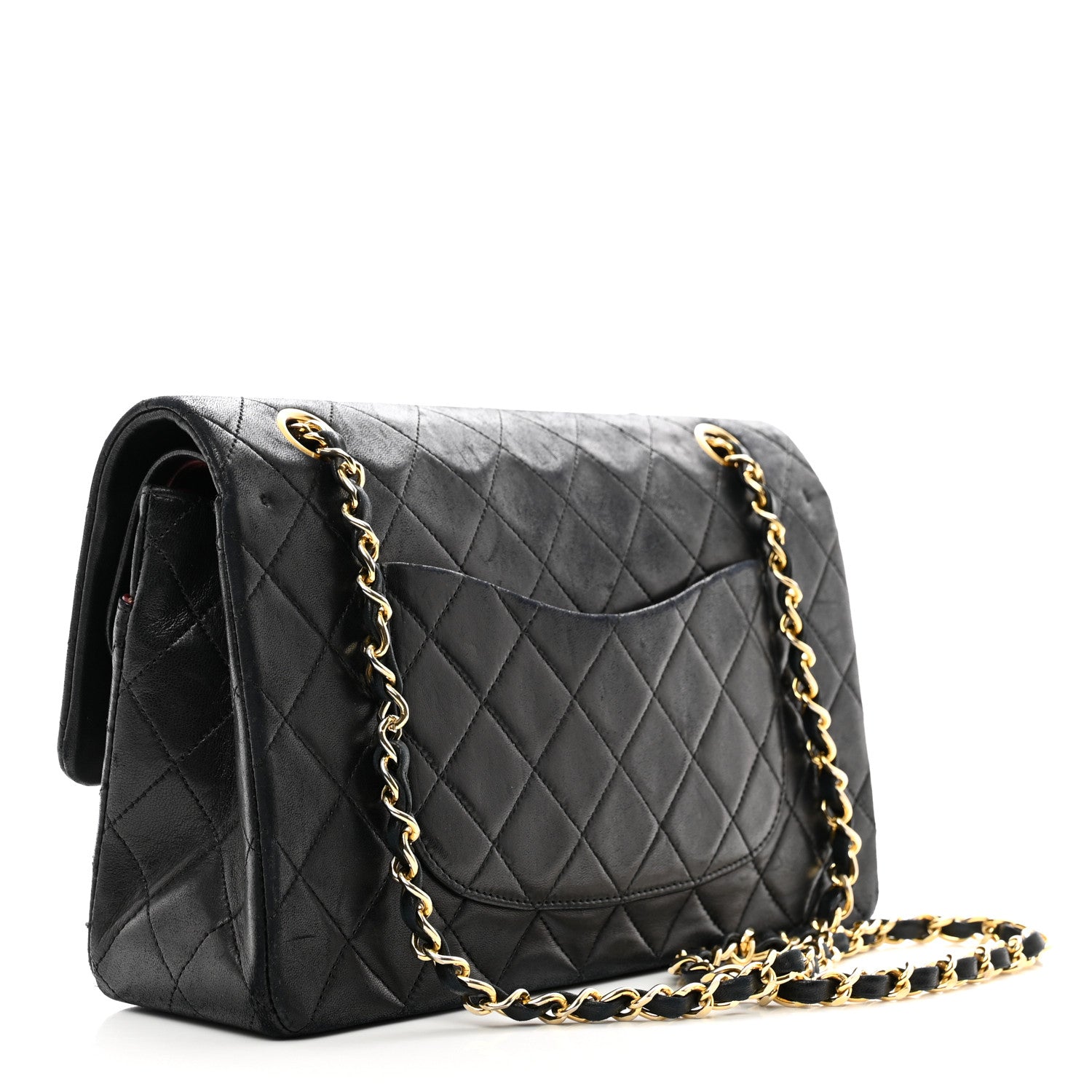 Chanel Lambskin Quilted Medium Double Flap Black 3 of 15