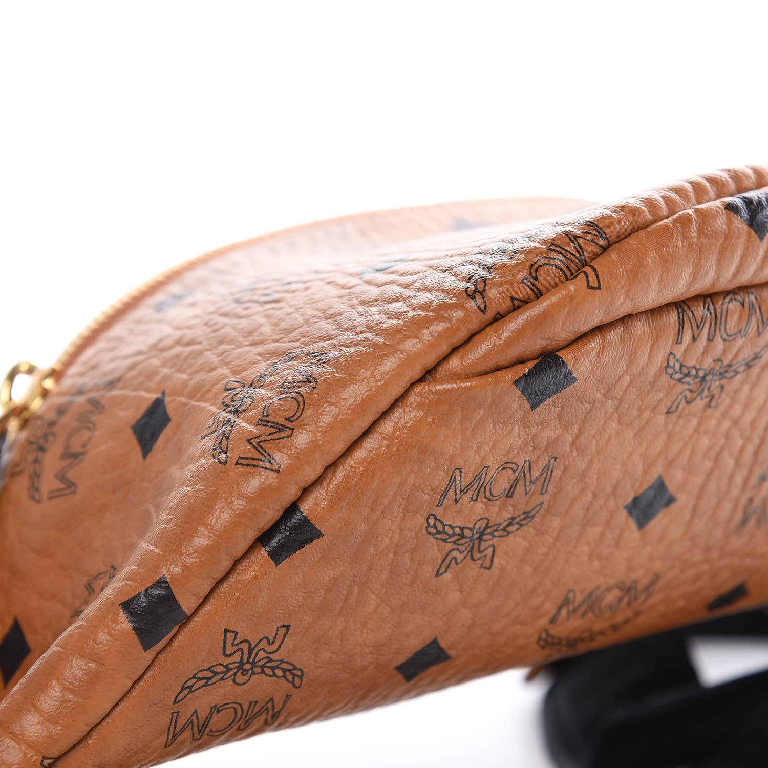 MCM Visetos Stark Belt Bag Cognac 7 of 8